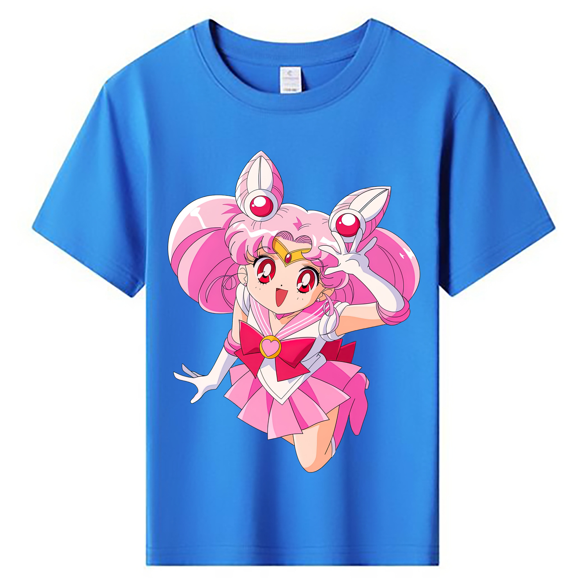 （画像用） 美少女戦士セーラームーン ちびうさ Sailor Moon Chibiusa Tsukino Usagi Small Lady Serenity 綿100％キッズTシャツ（フロントプリント）